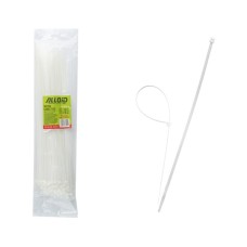Стяжка Alloid 3.6х350мм, пластик, 100шт./уп., білий (PC-36350W) Стяжка Alloid 3.6х350мм, пластик, 100шт./уп., білий (PC-36350W)
