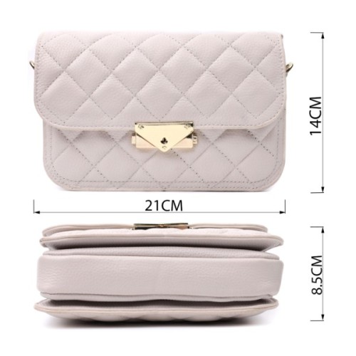 Сумка Vintage З натуральної шкіри Біла (22672)