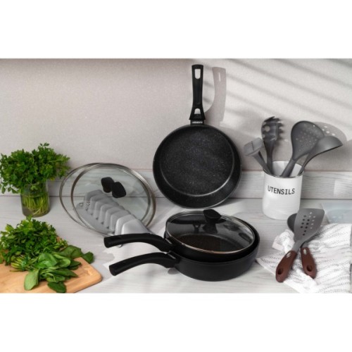 Сковорода Ardesto Gemini Livorno, 26см, алюміній, чорний (AR1226A)