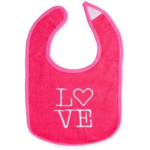 Слинявчик Luvable Friends 5 шт для девочек с надписями, розовый (2189-pink)