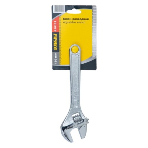 Ключ Sigma розвідний 150мм CrV (4101111)