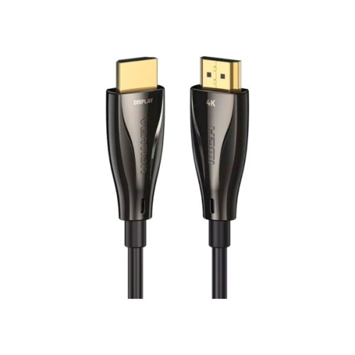 Кабель мультимедійний HDMI M to HDMI M 50.0m V2.0 Optical 4K 60Hz 18Gbps Dolby 7.1 PVC black Vention (ALABX)