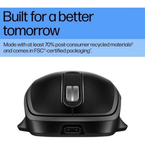 Мишка HP 510 Ultra-Fast Rechargeable Wireless Black (9C2F6AA)