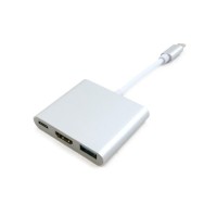 Порт-реплікатор Extradigital USB Type-C to HDMI/USB 3.0/Type-C (0.15m) (KBH1691)