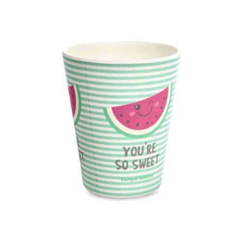 Набір дитячого посуду Canpol babies SO COOL кружечка бамбукова 250 мл, рожева (9/212_pin)