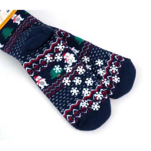 Шкарпетки дитячі Bross махрові новорічні (9899-8-10-blue)