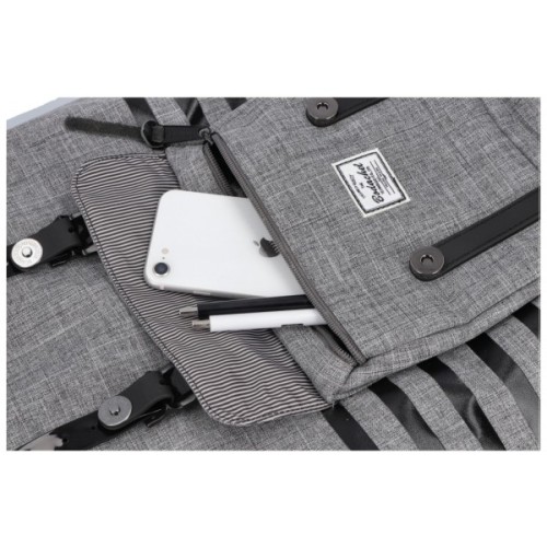 Рюкзак шкільний Bodachel 29*17*50 см сірий (BS01-262-L)