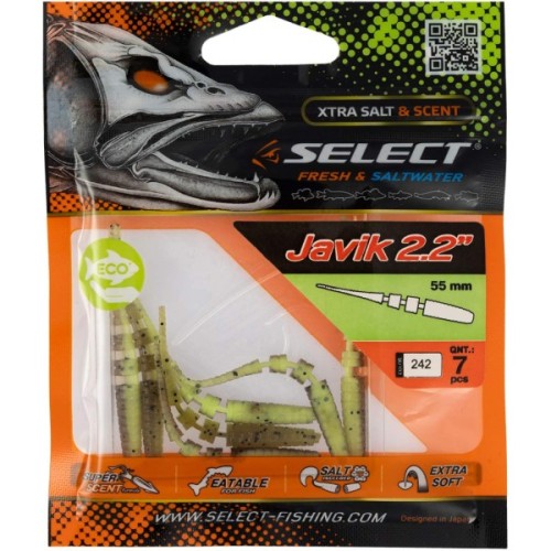 Силікон рибальський Select Javik 2.2" 242 (7 шт/уп) (1870.72.73)