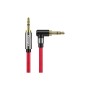 Кабель мультимедійний 3.5mm M to 3.5mm M 1.5m 90° corner red Essager (EYP35-WTA09)