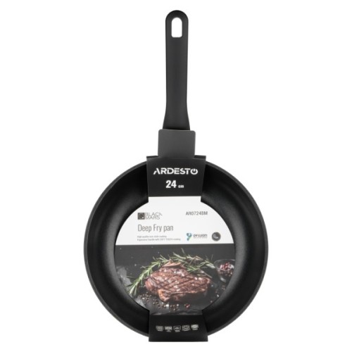 Сковорода Ardesto Black Mars Mira, 24см, алюміній, чорний (AR0724BM)