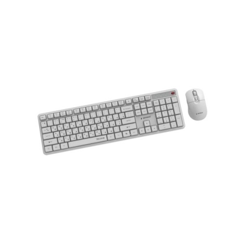 Комплект Gembird Silent Key Pro Business Wireless White (KBS-WMS-01-W-CYRL)