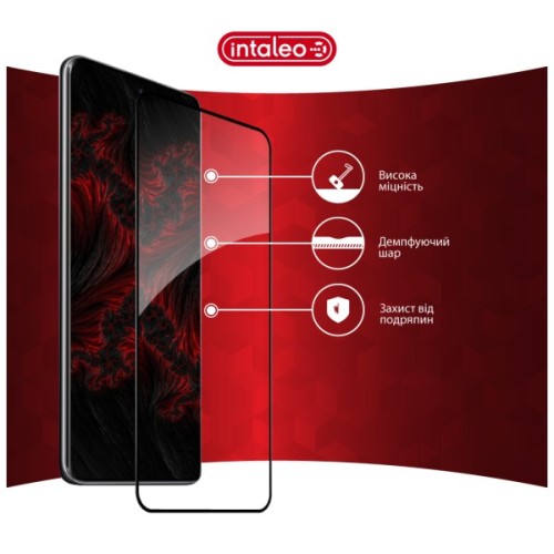 Скло захисне Intaleo Full Glue Xiaomi Redmi Note 14 Pro Plus 5G Black (1283126599491)