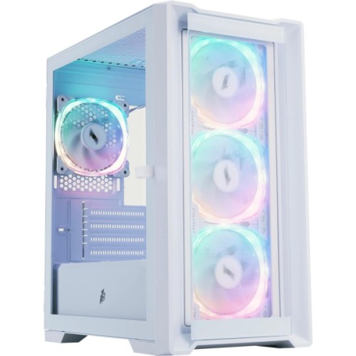 Корпус для ПК 1stPlayer T4-G-WH-4FS7-W