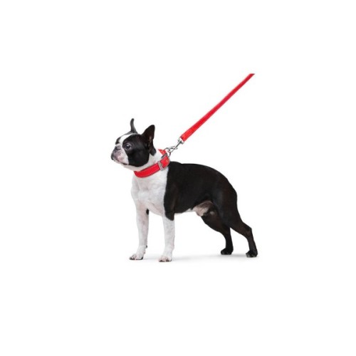 Повідець для собак Dog Extreme з нейлону подвійний Ш 20 мм Д 122 см червоний (42983)