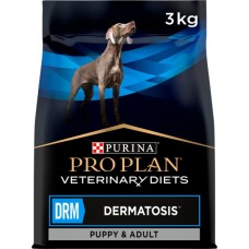 Сухий корм для собак Purina Pro Plan Veterinary Diets DRM Dermatosis Для підтримання функції шкіри при дерматозах та надмірному випадінні шерсті 3 кг (7613035156289)