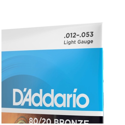 Струни для гітари D'Addario 80/20 Bronze Regular Light (12-53) (EJ11)