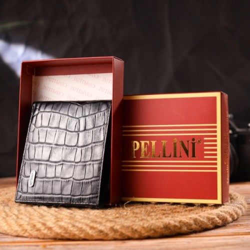 Гаманець Canpellini З натуральної шкіри Чорний (21582)