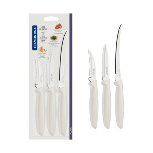 Набір ножів Tramontina Plenus Light Grey 3 шт (23498/312)