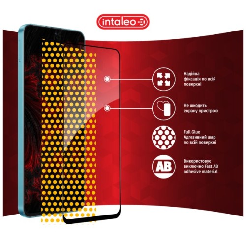 Скло захисне Intaleo Full Glue Honor X8A Black (1283126591174)