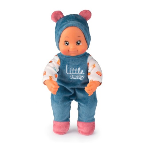 Коляска для ляльок Smoby Little для прогулянок 3в1, з пупсом, синій (140308)