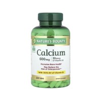 Вітамінно-мінеральний комплекс Nature's Bounty Кальцій та Вітамін D3, 600 мг та 20 мкг, Calcium, 250 таблеток (NRT-04233)