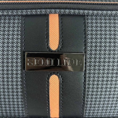 Валіза Semi Line 24" (M) Black/Orange Line (T5734-2) (DAS303801)