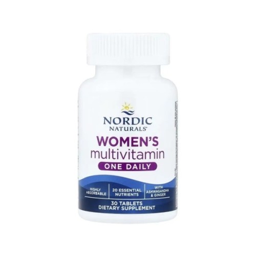 Мультивітамін Nordic Naturals Мультивітаміни для жінок, Women's Multivitamin, One Daily, 30 таблеток (NOR-01555)