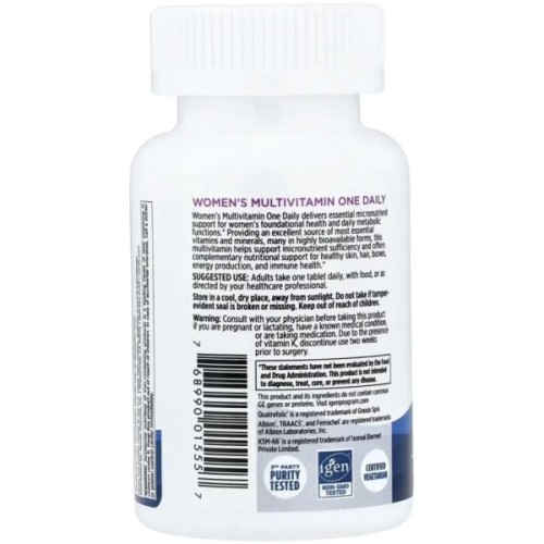 Мультивітамін Nordic Naturals Мультивітаміни для жінок, Women's Multivitamin, One Daily, 30 таблеток (NOR-01555)