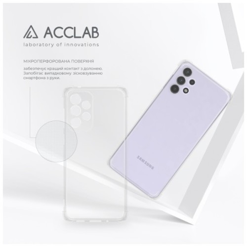 Чохол до мобільного телефона ACCLAB ShockProof Samsung Galaxy A32 5G Transparent (1283126565533)