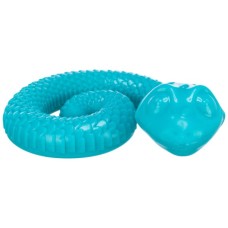 Іграшка для собак Trixie Змія для ласощів Термопластична гума Зелена 18 см (4011905349503)