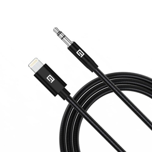 Кабель мультимедійний Lightning to 3.5mm M 1.0m black Armorstandart (ARM76889)