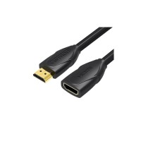 Кабель мультимедійний HDMI M to HDMI F 2.0m 4K60Hz black Vention (VAA-B06-B200)