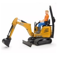 Спецтехніка Bruder Міні-екскаватор CAT з фігуркою (62002)