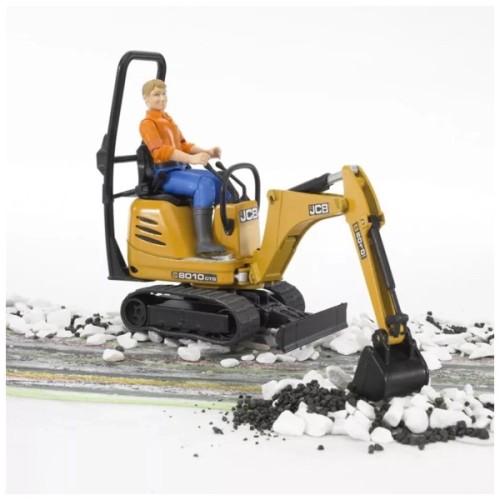 Спецтехніка Bruder Міні-екскаватор CAT з фігуркою (62002)