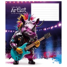 Зошит Школярик Cool adventures 12 аркушів клітинка (012-3413K)