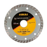 Круг відрізний Sigma алмазний "Турбо" 125x1.8x22.2мм, 12000об/хв (1922231)