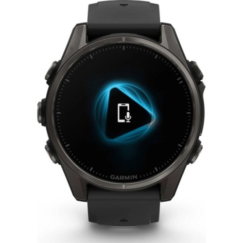 Смарт-годинник Garmin fenix 8 43mm, AMOLED, Saph, CrbnGry Ti/Blk, Blk/PebblGryBnd, (010-02903-21)