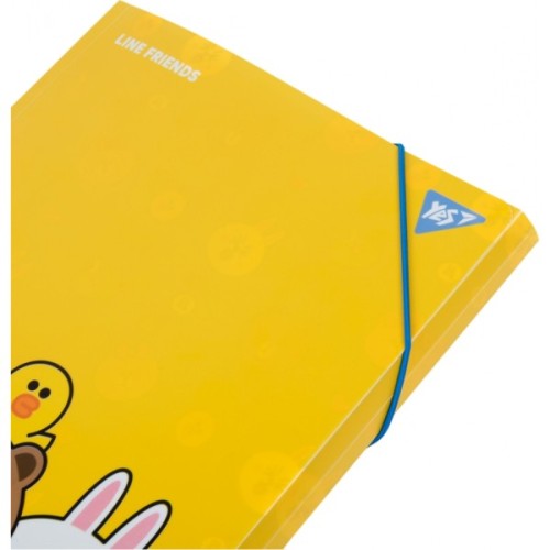 Папка на резинках Yes A4 Line Friends (492098)
