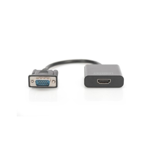 Перехідник VGA to HDMI (M/F), Full HD Digitus (DA-70473)