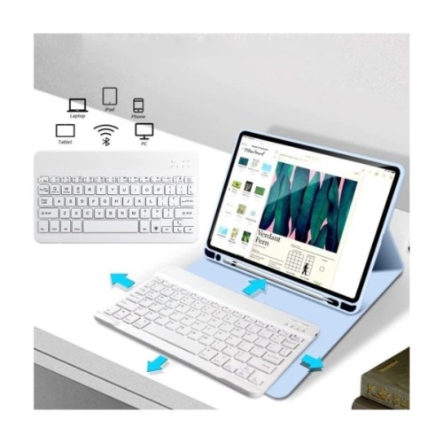 Чохол до планшета BeCover with keyboard Apple iPad Mini 6 2021 Light Blue (712989)