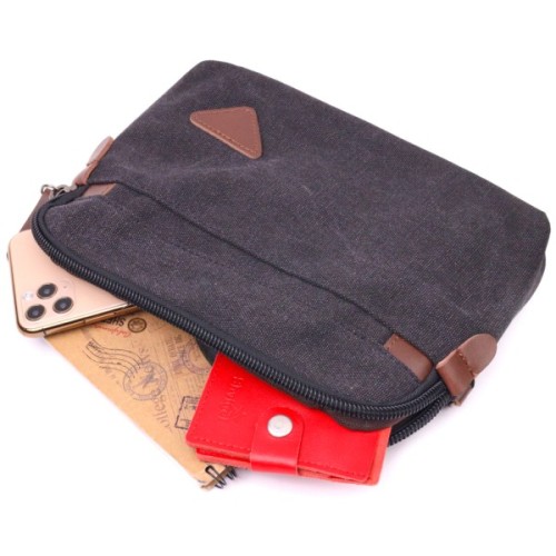 Сумка Vintage Текстильна Чорна (21258)