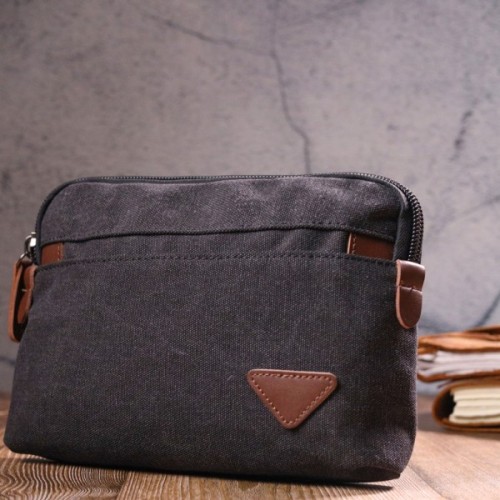 Сумка Vintage Текстильна Чорна (21258)