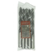 Свердло Зеніт HSS по металу 10.5х133 мм (5 шт) (30300105)