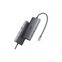 Порт-реплікатор Ugreen Dock CM639 USB3.2 Type-C->1xUSB-A3.2/1xUSB-A3.1/2xUSB-C3.2/RJ45/HDMI/VGA/RJ45/SD/TF+3.5mm PD (45520)