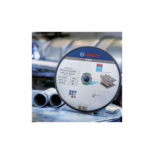 Круг відрізний Bosch Professional, для нержавіючої сталі та металу, 230×1.9×22.23 mm (2.608.619.773)