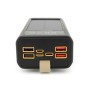 Батарея універсальна ACL 30000mAh, SOLAR, TypeC + Lighting, Black (PW-90B)