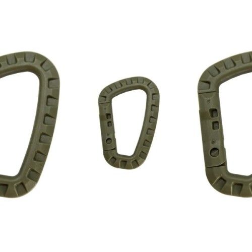 Карабін туристичний Tramp Набір 3 шт пластикових Green (UTRA-304-green)