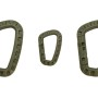 Карабін туристичний Tramp Набір 3 шт пластикових Green (UTRA-304-green)