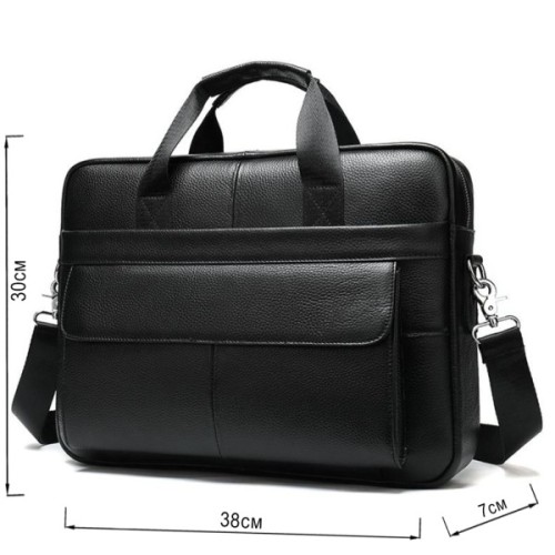 Сумка Vintage Шкіряна Чорна (14628)