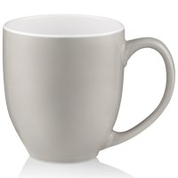 Чашка Ardesto Pio, 430мл, кераміка, сірий світлий (AR3096LG)